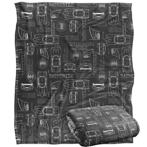 Batman Wayne Industries Batmobile Blanket