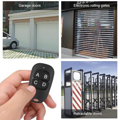 433mhz 4-knapps fjärrkontrollnyckel Garageports kopieringskontroller Elektrisk universell grindfjärrkontroll Duplikator ABCD-typ