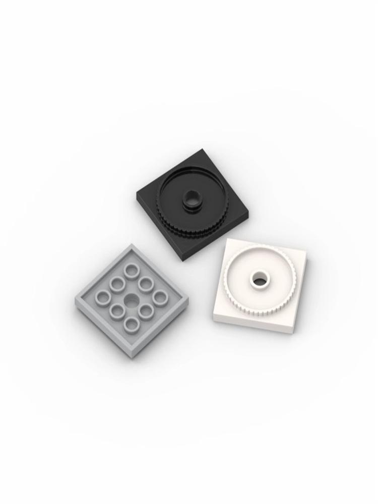 20 stuks MOC Onderdelen 61485 platenspeler 4x4 Vierkante basis blokkerende stenen compatibel assemblage te deeltje kind brein g