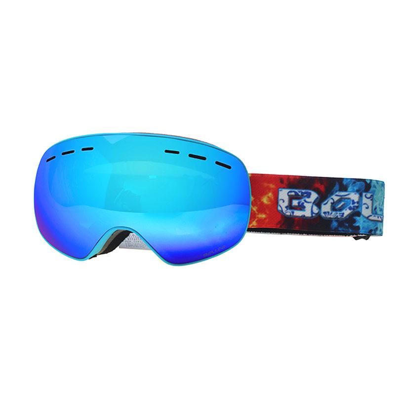 Double-Layer Anti-Fog Ski & Mountaineering Goggles for Enhanced Clarity - Suitable for Kids, Men, and Women.