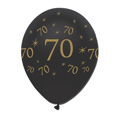 Creative Party Latex Pearlescent 70th Balloons (Pack of 50)