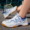 Neue Sportschuhe für Herren und Damen, niedrig geschnittene Schnürschuhe mit dicken Sohlen, stoßdämpfende Tischtennisschuhe und Badmintonschuhe