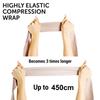 5Rolls Elastic Compression Bandage Wrap With Hooks For Sport Support Ankle Wrist Arm Leg Sprains First Aid