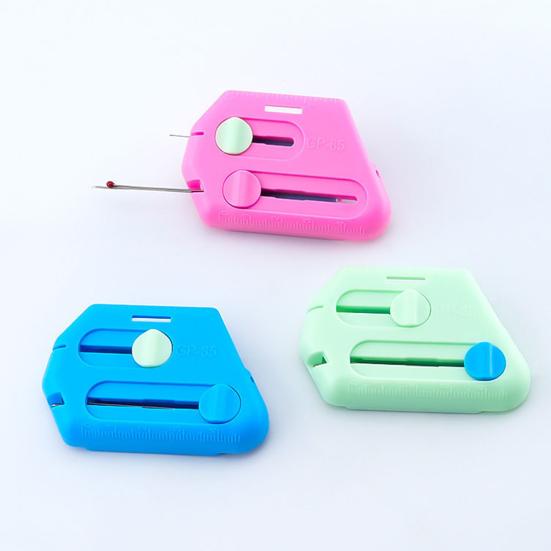 3-in-1 Magnetic Seam Guide for Sewing Machine Polygonal Hemmer Guide with Needle Threader Seam Opener Universal Sewing Quilting Seam Guide for