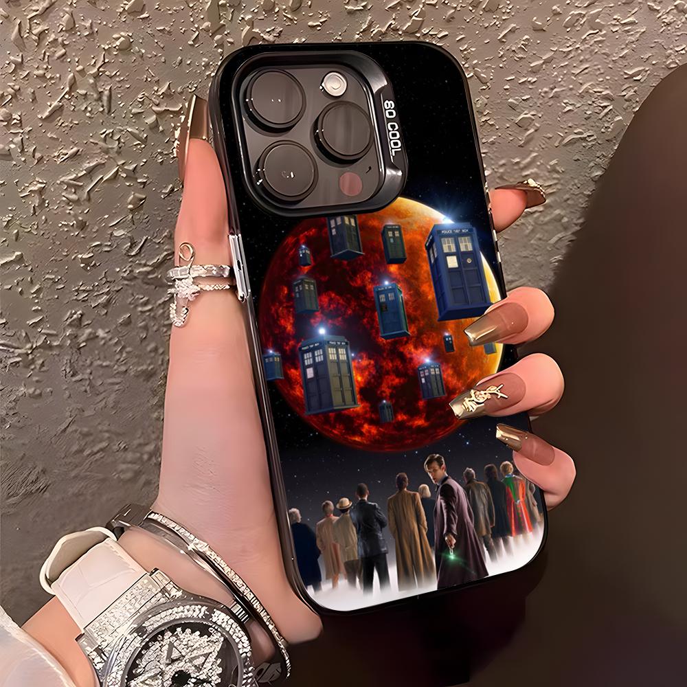 D-Doctor W-Who Phone Case For IPhone17 Air 16 15 14 Plus 13 12 11 Pro XS Max Silver Black Bumper Case
