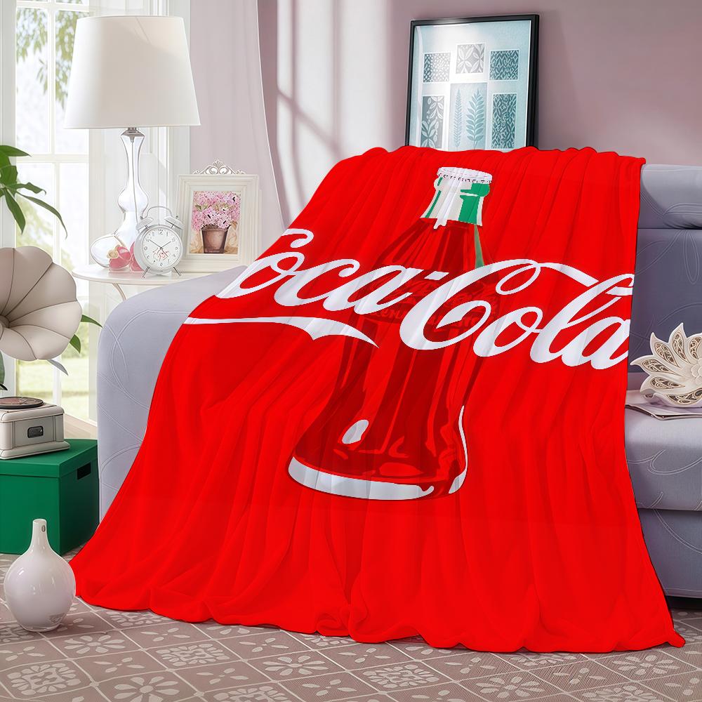 

Модное одеяло с принтом C-Coca C-Cola, теплое и мягкое, подходит для спальни, гостиной, дивана-кровати, офиса, путешествий, кемпинга 30x40in
