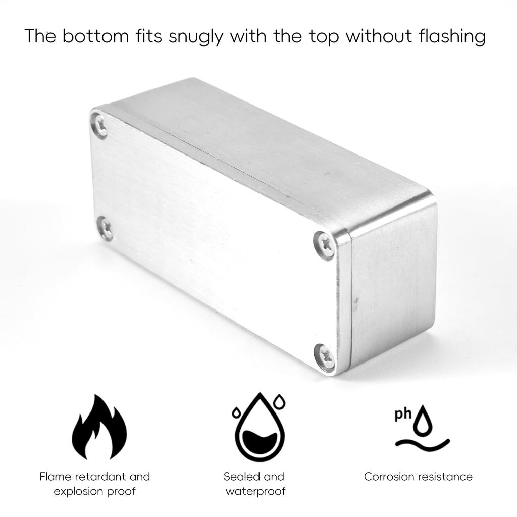 Dovhmoh 1pc Aluminum Stompbox Effect Pedal Enclosure for Guitar 1590A Style