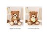 Milk Tea Bear Plush Toy: Teddy Bear Doll, Soothing Bedtime Companion, Customizable Birthday Gift.