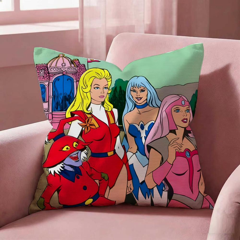 Cushion Cover Fabric Soft Furnishing,Pillowcase, Cushion Cover, Sofa Pillow, Home Decoration She-Ra Princess Of Power