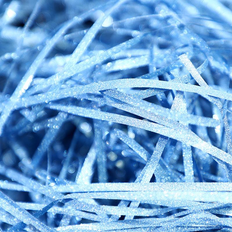 Shimmering Gold & Silver Raffia Shreds for Gift Boxes and Wedding Candy Packaging