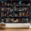 VIKAMAMagic Bookshelf Tapestry Magic Potion Dark Living Room Sofa Background Wall Room Decoration