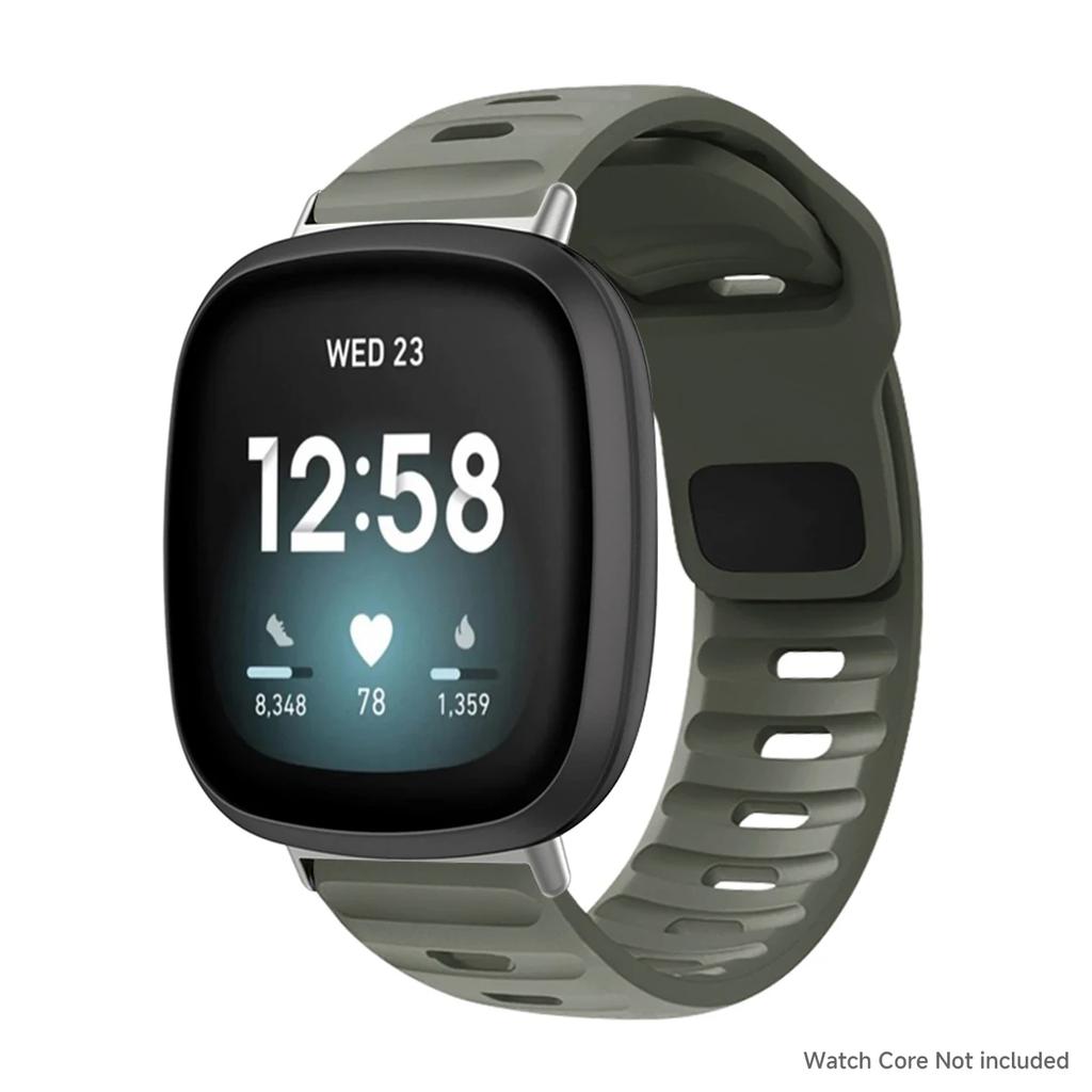 Bracelet Pour Fitbit Versa 4/Versa3/ Versa 2/Versa Bracelet de Montre Sport Bracelet de Poignet en Silicone Pour Fitbit Versa Lite/Sense/Sense2 Bracelet corre