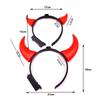 Bull Horns LED Headband Small/Medium Red Glowing Headband Durable Horn Headband  for Women Men
