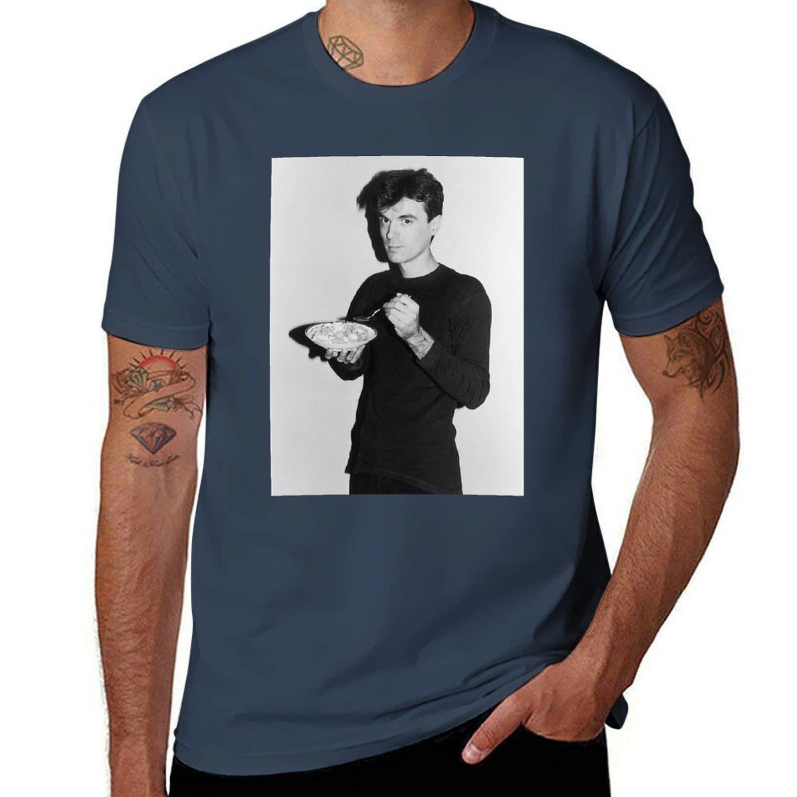 David Byrne Eating Cereal Tshirt G Unisex T Shirts For Unisex Unisex T Shirt Heavy Cotton T Shirt Unisex Plain Tshirt S