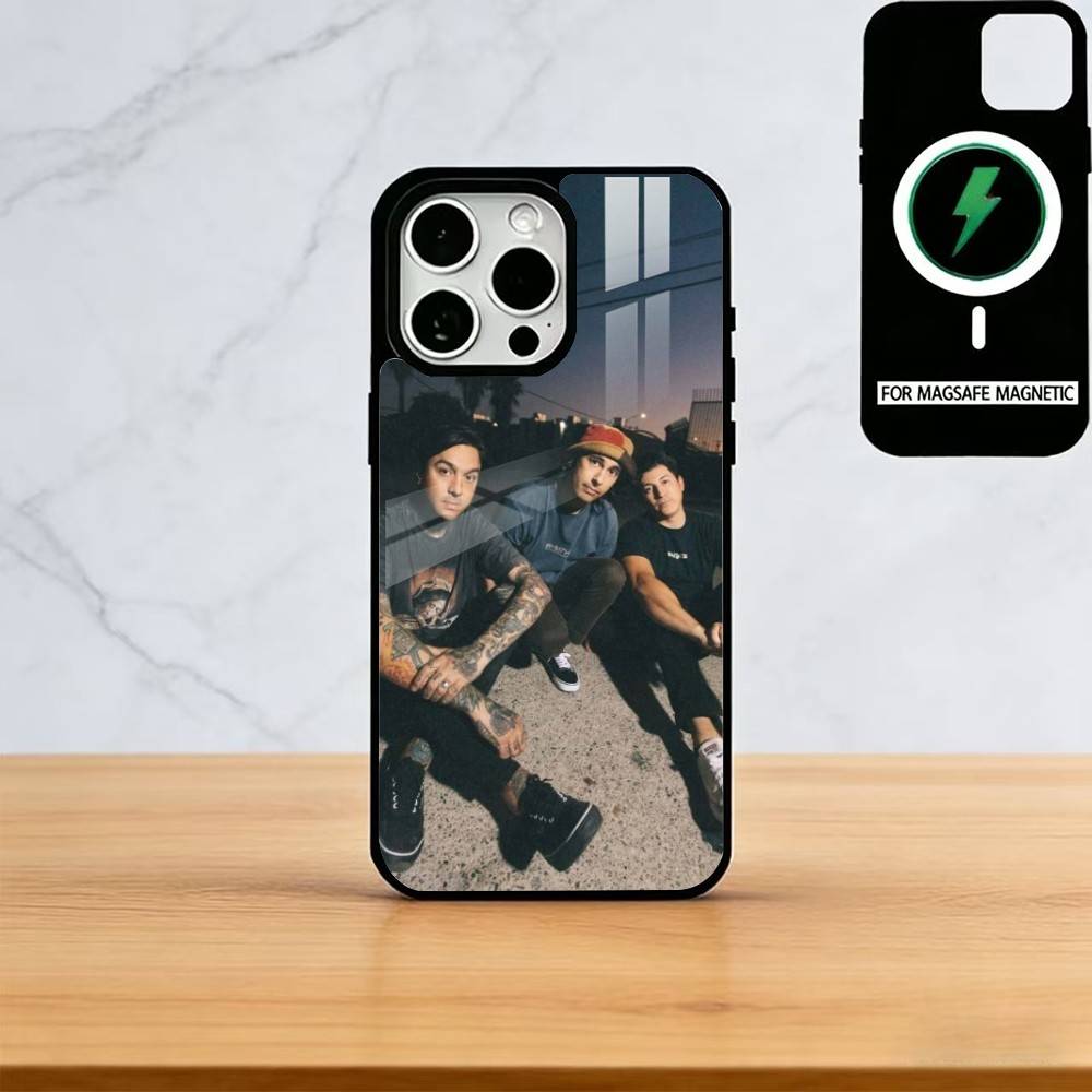 

Чехол для телефона P-Pierce The Veil Band для iPhone 17, 16, 15, 14, 13, 12, 11 Plus, Pro, магнитный с Magsafe, для беспроводной зарядки iPhone15ProMax