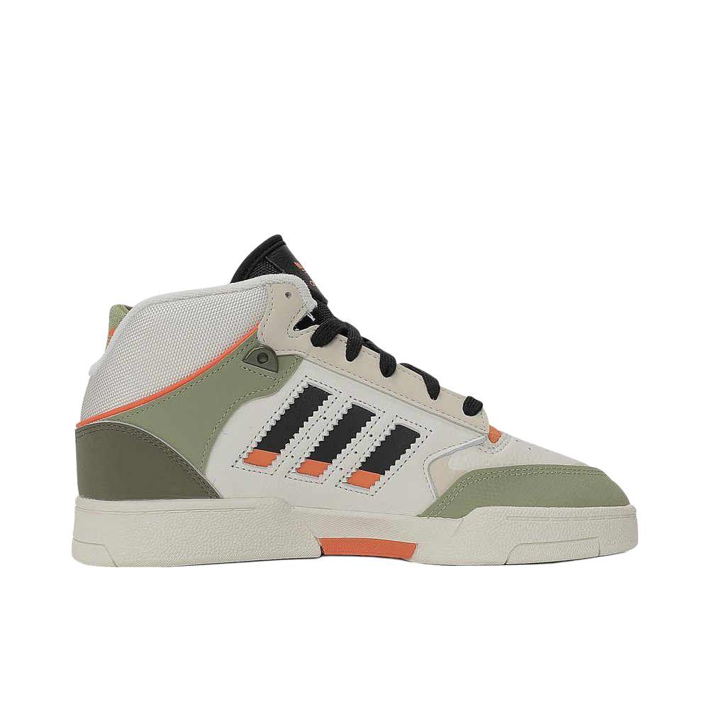 Adidas Originals Drop Step XL 2.0 Comfortable Non-Slip Lightweight High-Top Skate Shoes Unisex Skate Shoes White Green JQ8241