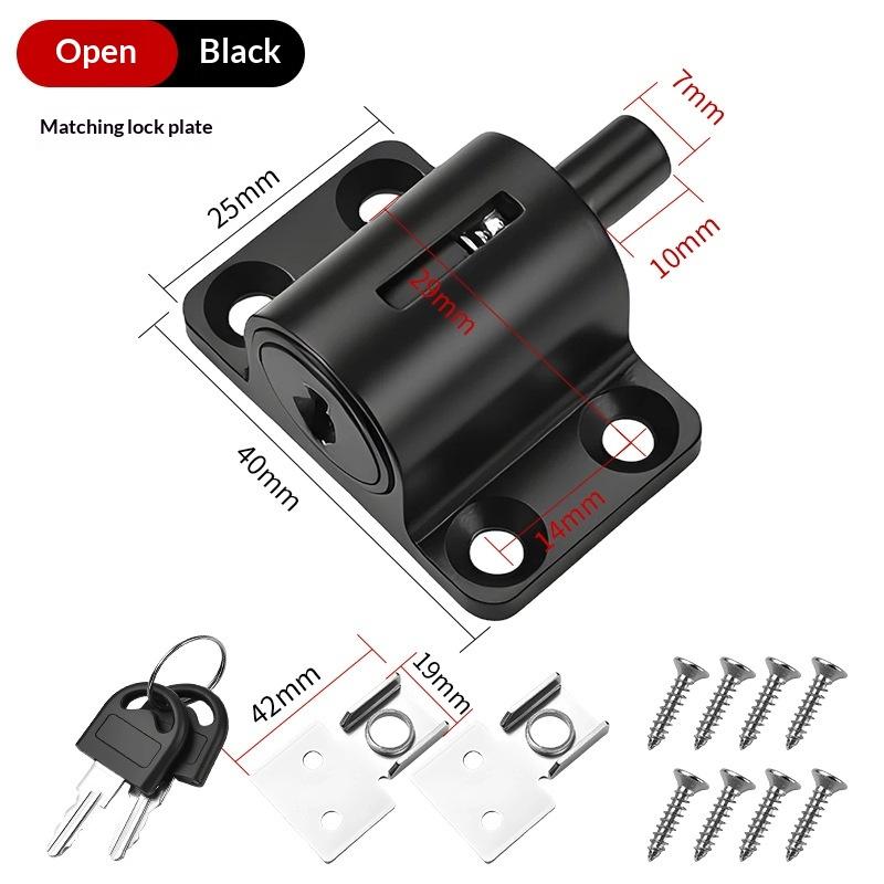 1Set Sliding Door Window Locks With 2 Keys Baby Child Safety Protection Anti Theft Door Window Security Lock Catches Set