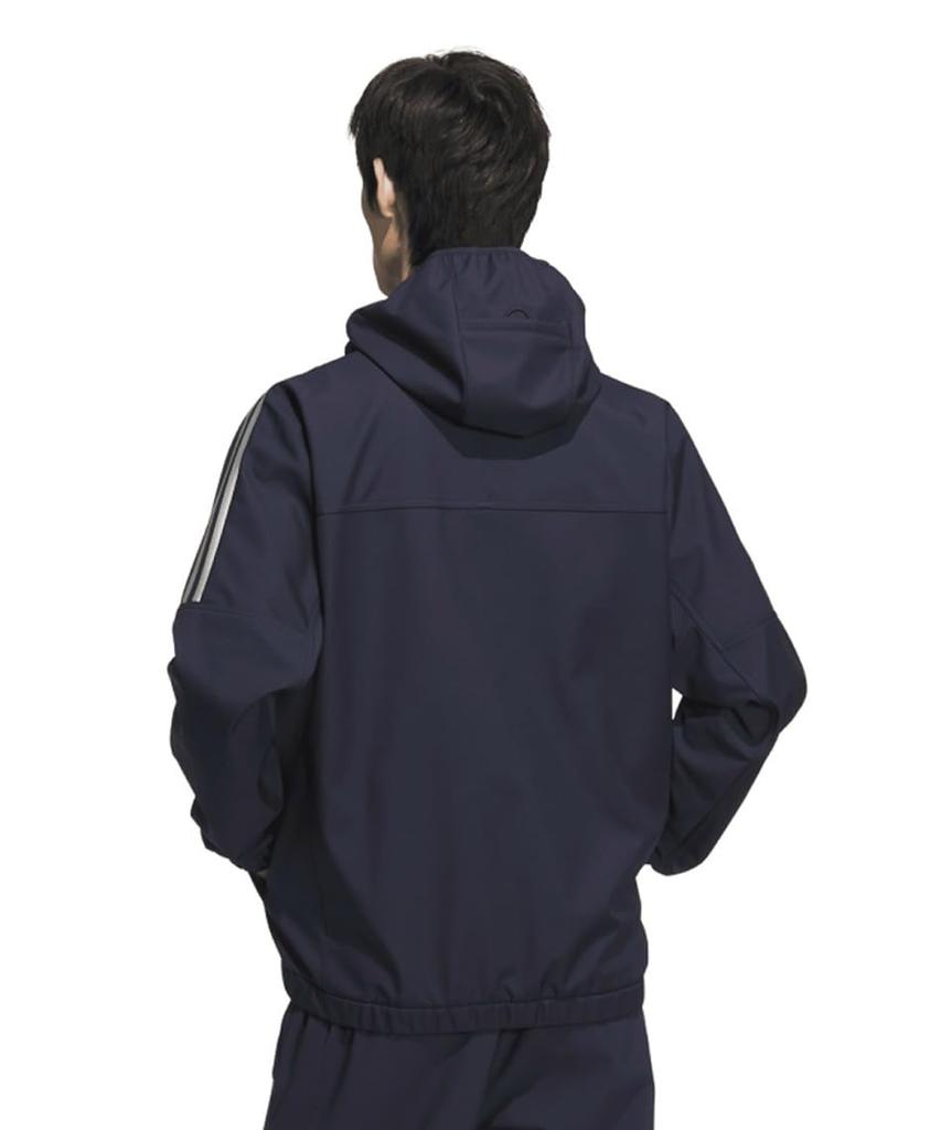 Adidas Legend Ink Small Logo Regular Fit Bonded Fleece Hoodie Size Size Men's (JG8516) Full-Zip Jacket, KWX72, J/L