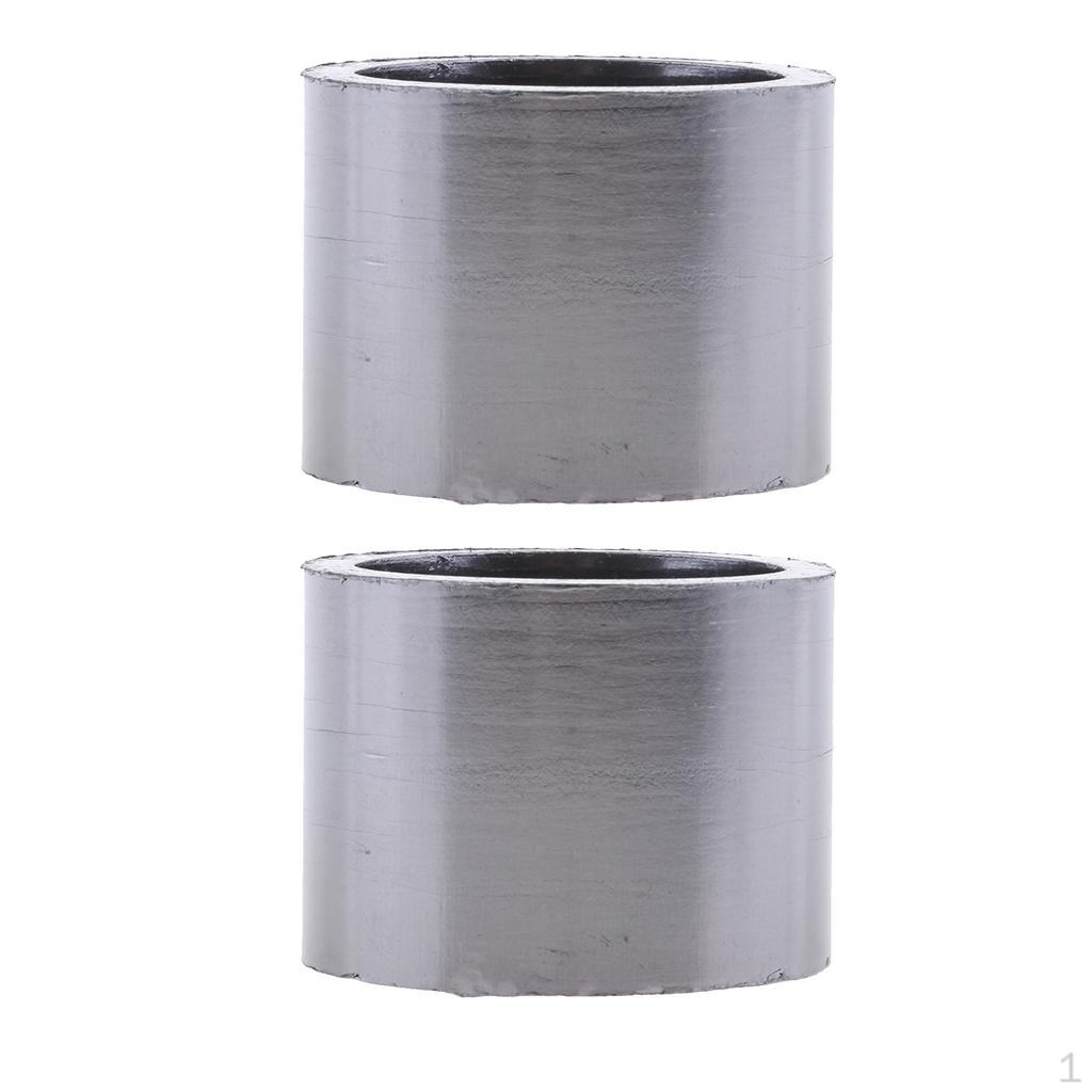 

2x Прокладка выхлопной трубы мотоцикла Соединительная и ID 28/32/38 мм OD 37/40/48 мм - Черная, OD48мм ID38мм