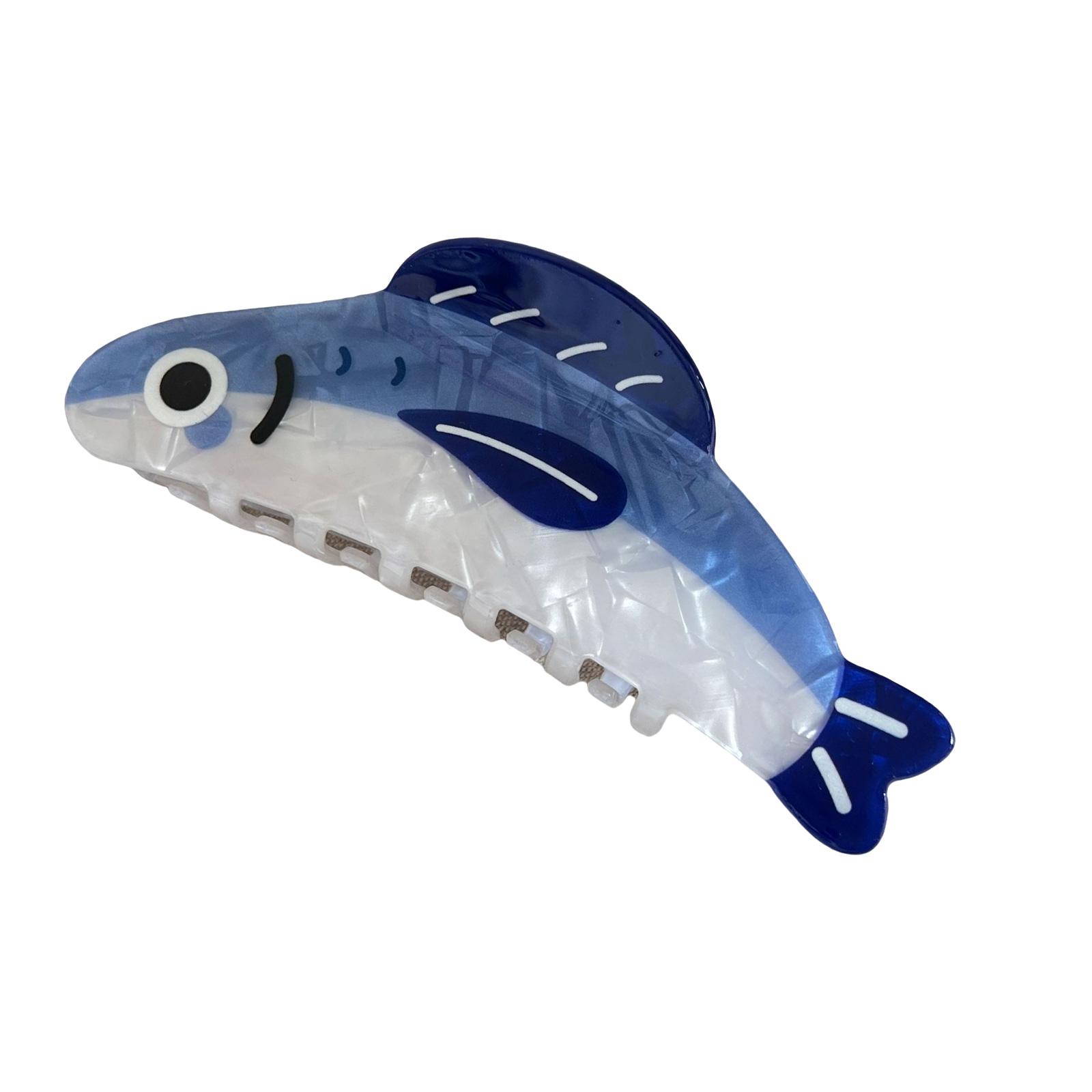 

Cartoon Fish Shaped Hair Clip Claw Strong Grip Barrettes Trendy Hair Accesories for Gym Workouts and Casual Outings L