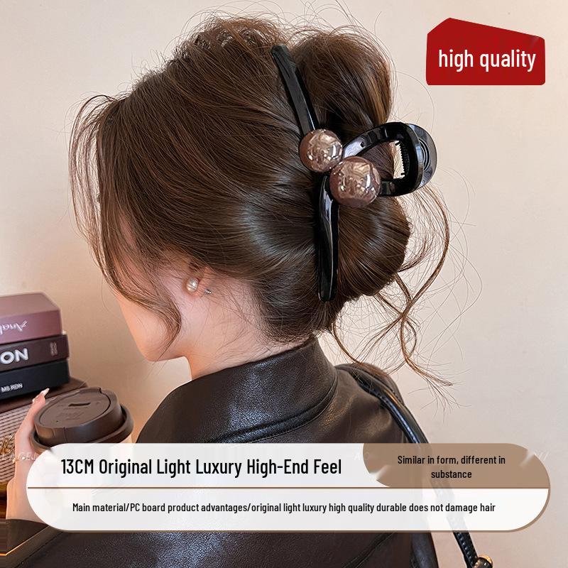 Meillard Luxus Perlen Haarspange für Damen, Große Volumen Hochsteckfrisur Haarklammer