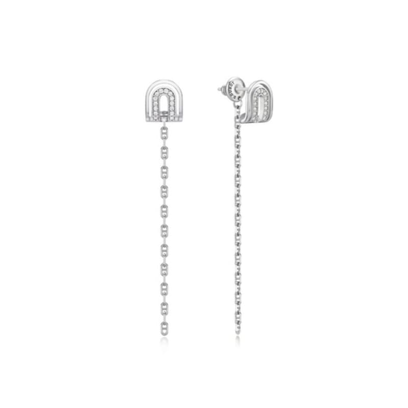 DIDIER DUBOT Dual DD Silver Earrings JDRET5F01ZC