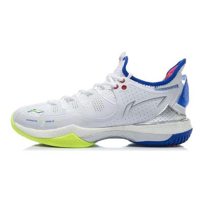 Li Ning Battle Axe 3 Rutschfeste Atmungsaktive Low-Top Badminton Schuhe Unisex Schuhe Weiß AYAR025-1