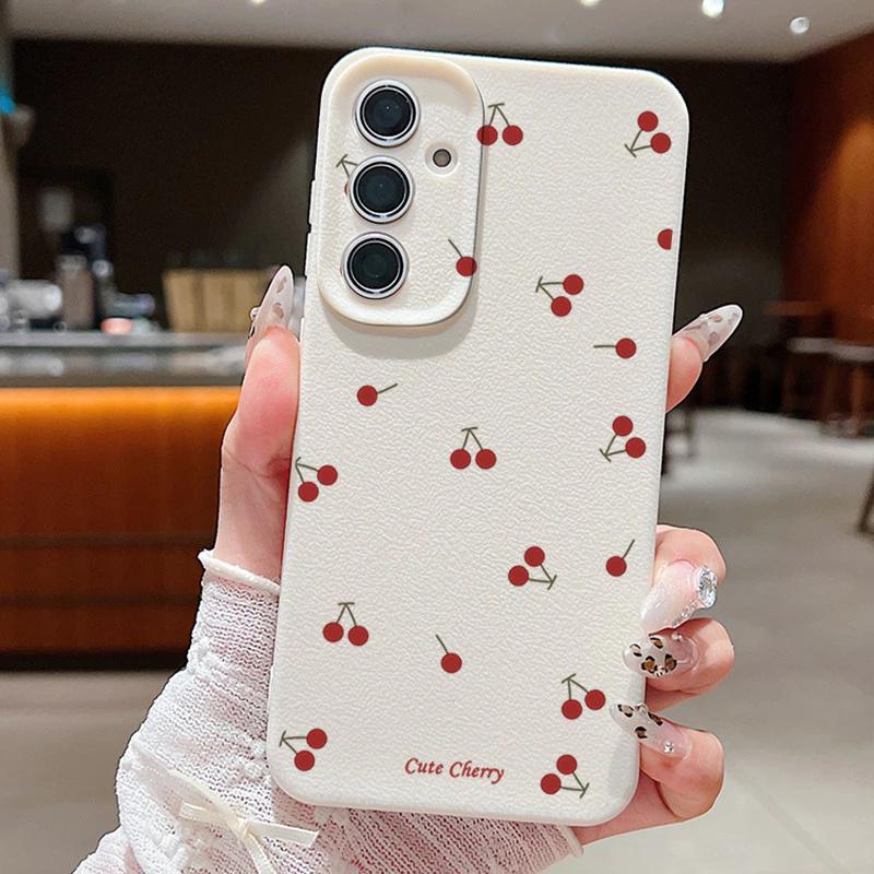 Etui na telefon do Xiaomi Redmi Note 9 8 10 11 Pro 10S 11S Redmi 12C 10C 9C 9A 9T A1 A2 INS Uroczy Wzór Kwiatu Wiśni Liczi Obudowa