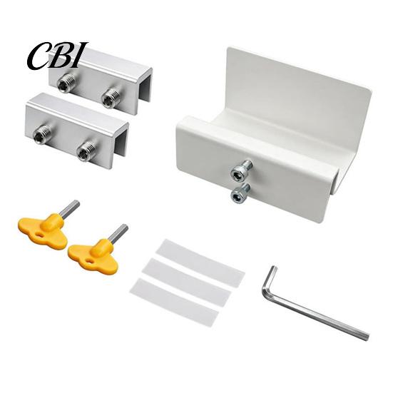 Window Lock 1 Set AC Bracket with Sliding Locks, Air Conditioner Support Bracket, for Unit Heavy Duty Metal Locks Windows Up And Down Sets