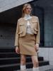MUSEE Duvet Wool Tweed Mini Skirt_Sand Beige