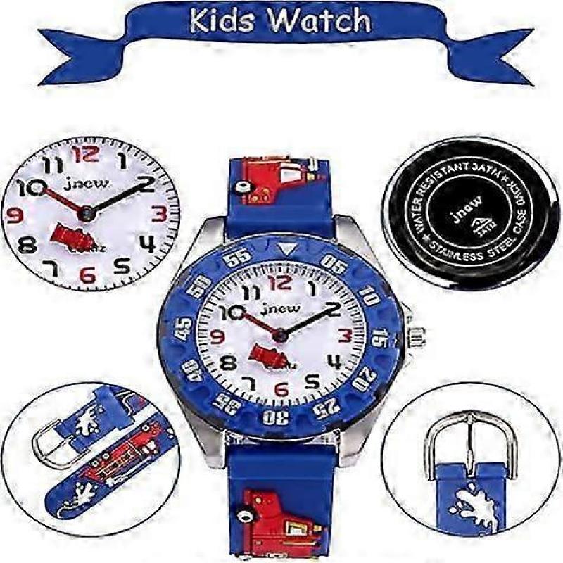 Children's Watch, Children's Wrist Watch, Boys and Girls, 30M Waterproof Analog Quartz Watch, 3D Cute Cartoon Watch, Children's Digital Watch