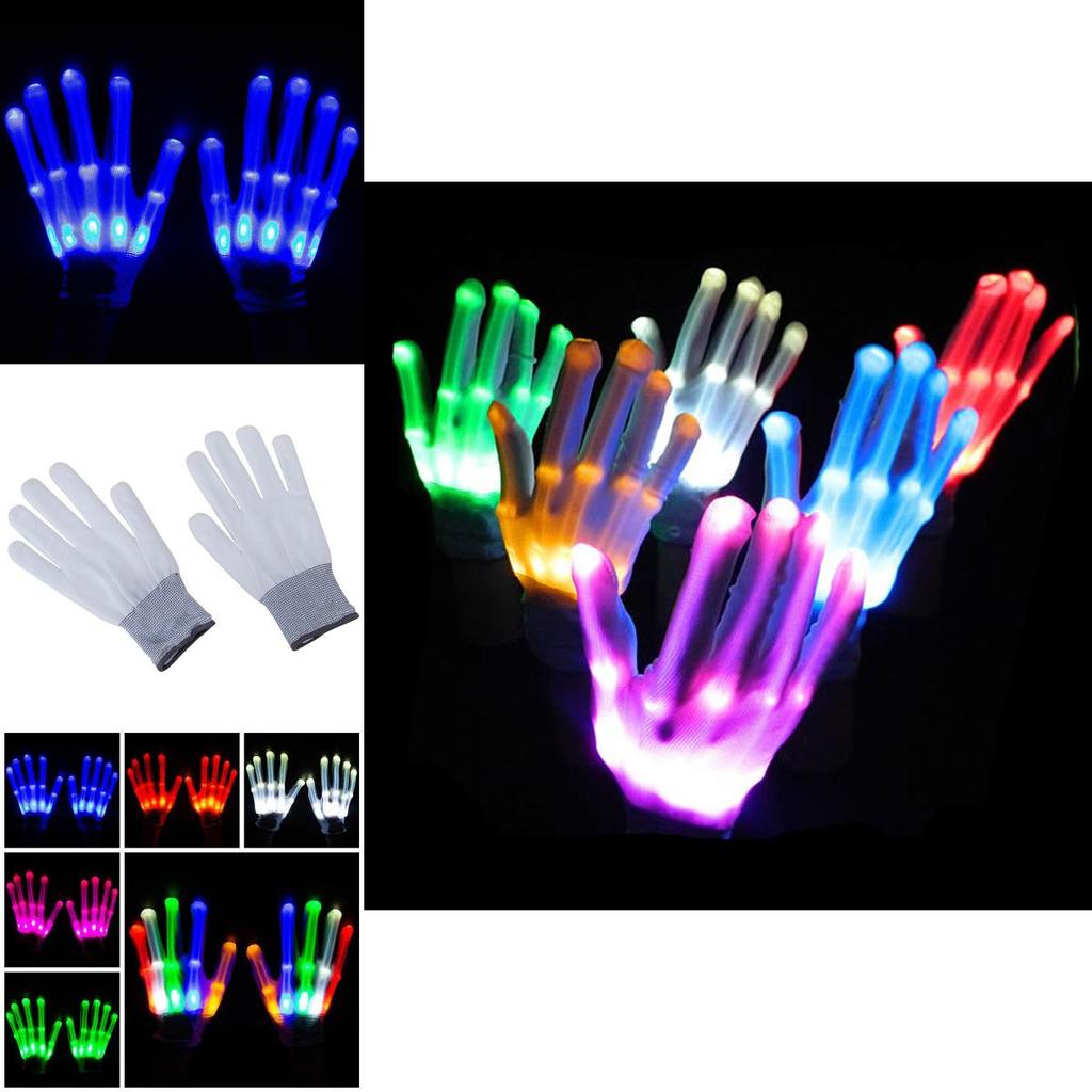 Premium Quality Electro Led Finger Flashing Gloves For Vibrant Dance Parties And Raves