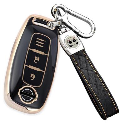 [ZANEKO] Key Case Compatible Nissan Sakura Key Cover Aria New X-Trail Smart Key Case (Black), Black (2)