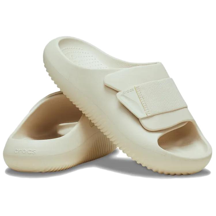 Crocs Bread Flight Slip-On Lightweight EVA Anti-Friction Slide Sandals Unisex Sandals Cement-Gray 209413-160