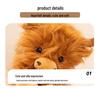 Highland Cow Plush Doll - Long-haired Scottish Animal Simulation