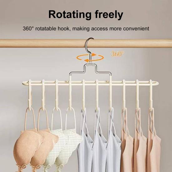 Suspender Hanger Underwear Vest Organizer Hook Strong Load-bearing Multifunctional Wardrobe Hanger with Multiple Hooks