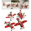 Nostalgic Santa Claus Airplane Hanging Decoration Christmas Tree Ornament