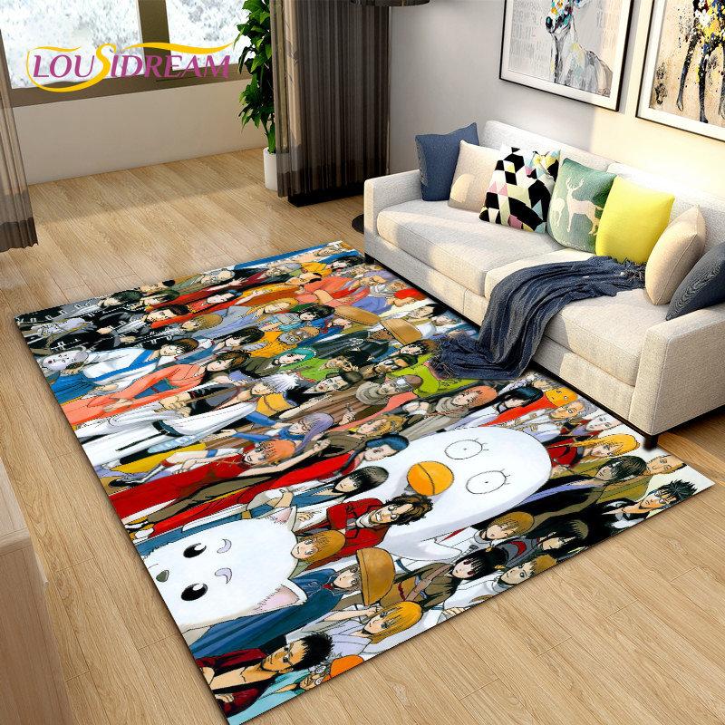 Anime Gintoki Kagura Gintama Area Rug,Carpet Rug for Living Room Bedroom Sofa Doormat Decoration, Kids Play Non-slip Floor Mat