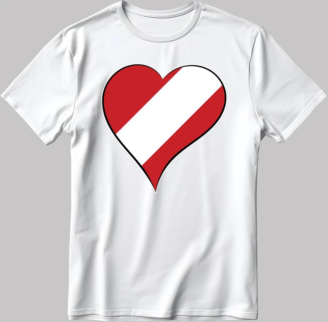 Austria Eurovision Song Contest Malmö 2024 White-Black Men/Women T Shirt Q004 XS