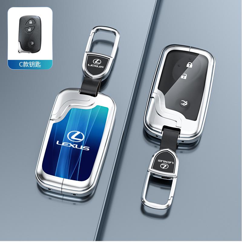 SKIA7 Interior Stickers Car Remote Key Case Cover Holder Shell Key Bag For Lexus CT200h ES 300h IS250 GX400 RX270 RX450h RX350 LX570 K