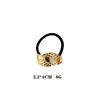 Retro Gold Geometric Hair Clips and Ponytail Ties