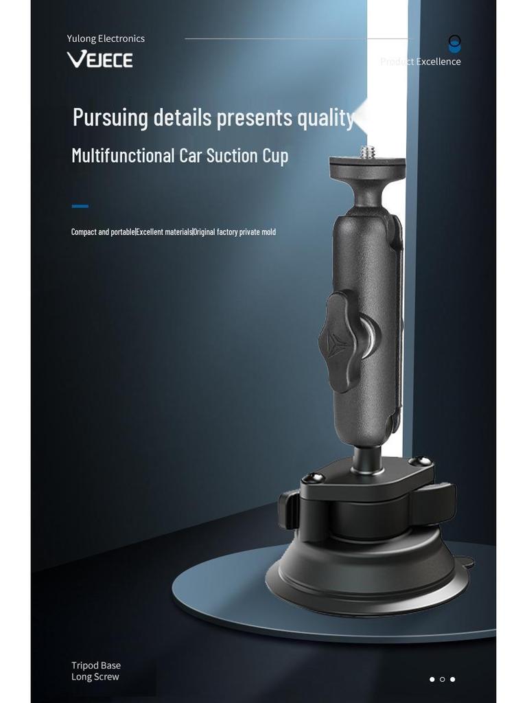 Auto-Halterung Kugelkopf Stabilisator: Handyhalterung mit Vakuum-Saugnapf für Fotografie, Navigation und Windschutzscheiben-Nutzung