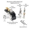 Aluminum Extrusion Positioning Drill Guide For Construction Furniture Assembly And Mechanical Projects