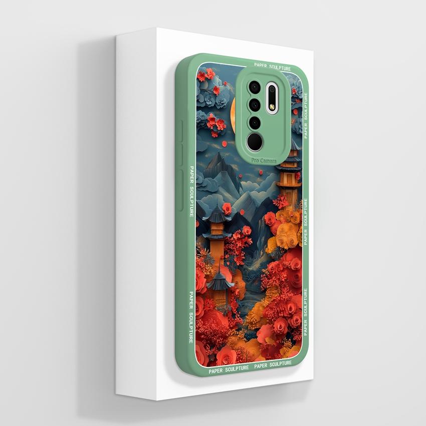 For Xiaomi Poco M2 M3 M4 M6 M7 Pro M5 M5S Mysterious Whale Phone Cases Camera Protection Liquid Silicone Anti Fall Protection Covers For Xiaomi Casing