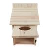 Outdoor Wooden Birdhouse Natural and Safe DIY Birdhouse Breeding Box with Standing Rod