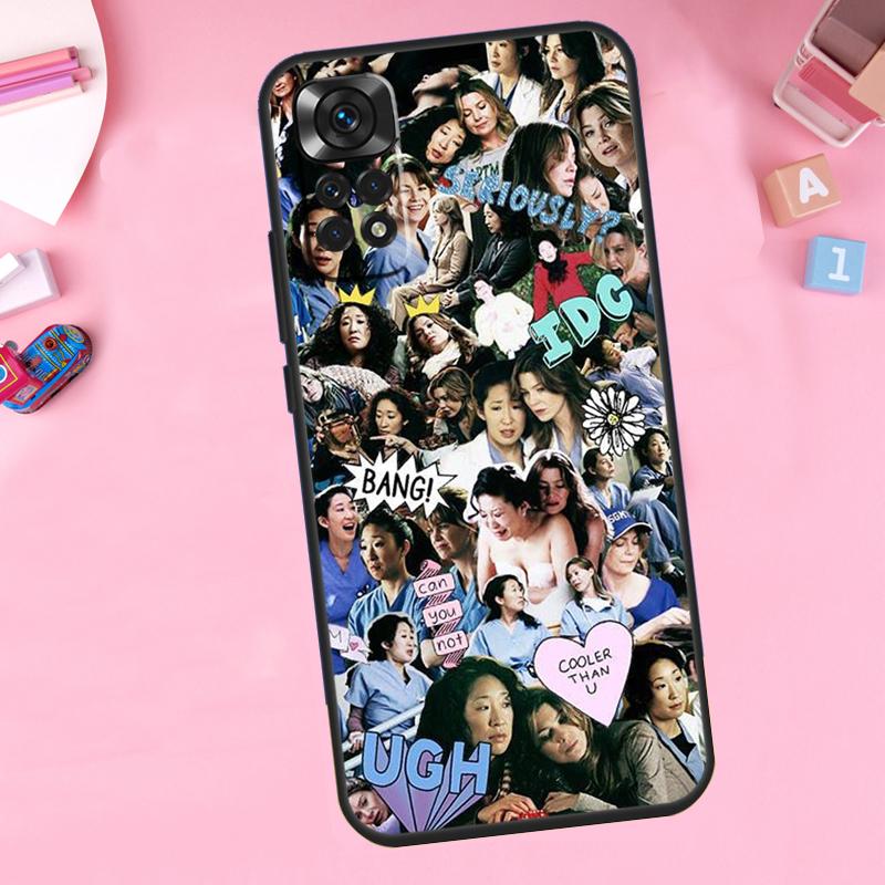 Greys Anatomy Collage Für Xiaomi Redmi Note 13 14 9 10 11 12 15 Pro Plus Handyhülle Für Redmi 15 C 14C 10C 12C 13C