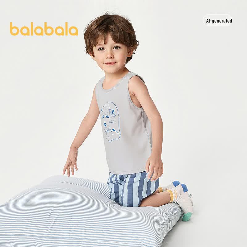 Balabala Boys' Summer Sleeveless Vest 2-Pack