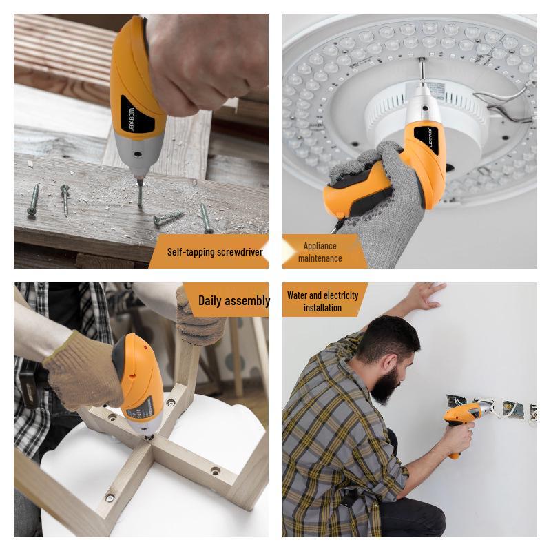 Rechargeable Electric Screwdriver Tool Set for Household Repair