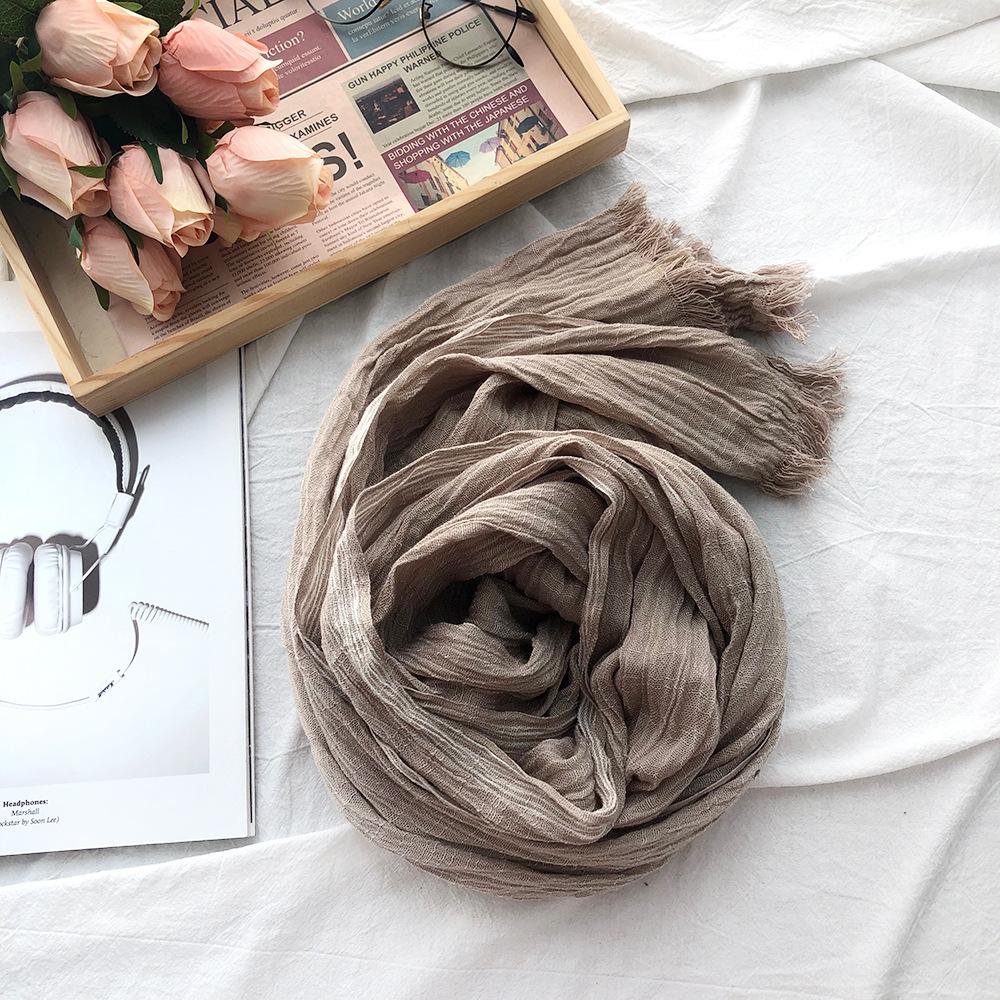 Cotton Linen Men Scarf Autumn Winter Black Navy Striped Tassel Scarves Men's Shawl Wrap Fashion Male Accessories Bufandas