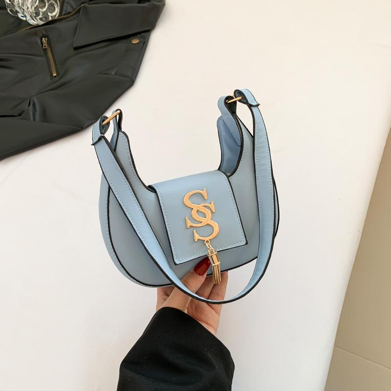 New Hand-carried Women's Bags, Trendy Underarm Bags, Women's Spring Simple and Fashionable Single Shoulder Dumpling Bags